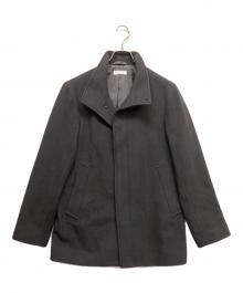 BEAUTY&YOUTH（ビューティーアンドユース）の古着「リバー メルトン バルカラー コート」｜ブラック