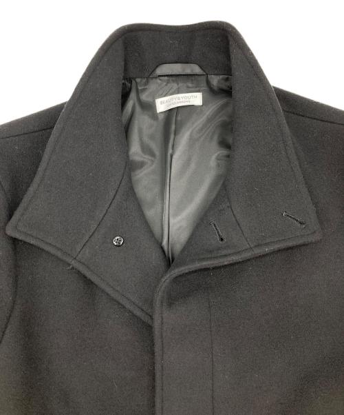 BEAUTY&YOUTH（ビューティーアンドユース）BEAUTY&YOUTH (ビューティーアンドユース) リバー メルトン バルカラー コート ブラック サイズ:Sの古着・服飾アイテム