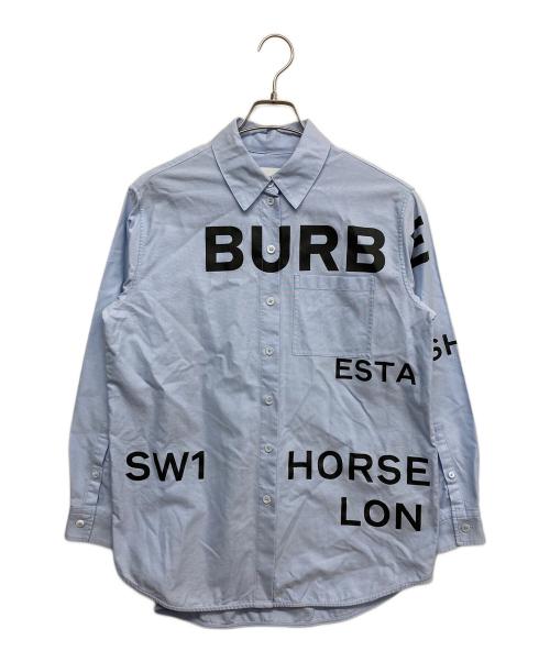 BURBERRY（バーバリー）BURBERRY (バーバリー) ホースフェリーオックスフォードシャツ ブルー サイズ:IT40の古着・服飾アイテム
