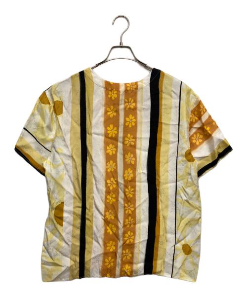 MARNI（マルニ）MARNI (マルニ) フラワーS/Sブラウス イエロー サイズ:36の古着・服飾アイテム