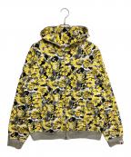 A BATHING APEア ベイシング エイプ）の古着「ジップパーカー」｜イエロー