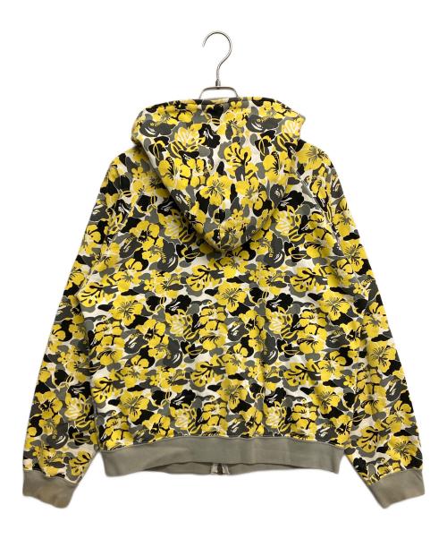 A BATHING APE（ア ベイシング エイプ）A BATHING APE (ア ベイシング エイプ) ジップパーカー イエロー サイズ:Mの古着・服飾アイテム