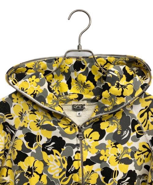 A BATHING APE（ア ベイシング エイプ）A BATHING APE (ア ベイシング エイプ) ジップパーカー イエロー サイズ:Mの古着・服飾アイテム