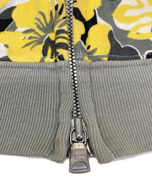 A BATHING APE（ア ベイシング エイプ）A BATHING APE (ア ベイシング エイプ) ジップパーカー イエロー サイズ:Mの古着・服飾アイテム