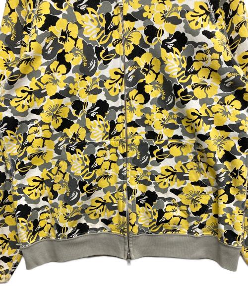 A BATHING APE（ア ベイシング エイプ）A BATHING APE (ア ベイシング エイプ) ジップパーカー イエロー サイズ:Mの古着・服飾アイテム
