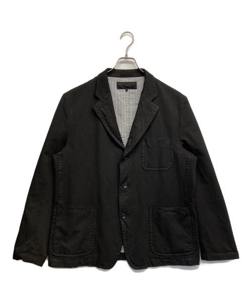 COMME des GARCONS HOMME（コムデギャルソン オム）COMME des GARCONS HOMME (コムデギャルソン オム) 製品染エステルツイル3B テーラードジャケット ブラック サイズ:Lの古着・服飾アイテム