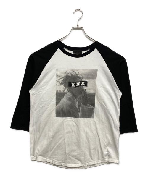 GOD SELECTION XXX（ゴッド セレクション トリプルエックス）GOD SELECTION XXX (ゴッド セレクション トリプルエックス) ラグランカットソー ホワイト サイズ:Mの古着・服飾アイテム