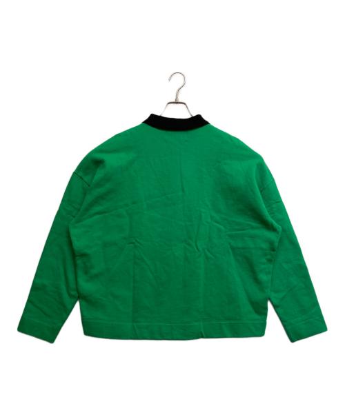 RAF SIMONS（ラフシモンズ）RAF SIMONS (ラフシモンズ) FRED PERRY (フレッドペリー) スウェットポロシャツ グリーン サイズ:Mの古着・服飾アイテム
