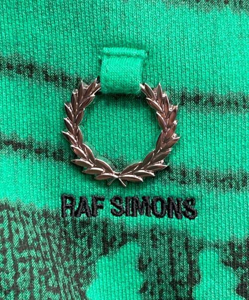 RAF SIMONS（ラフシモンズ）RAF SIMONS (ラフシモンズ) FRED PERRY (フレッドペリー) スウェットポロシャツ グリーン サイズ:Mの古着・服飾アイテム
