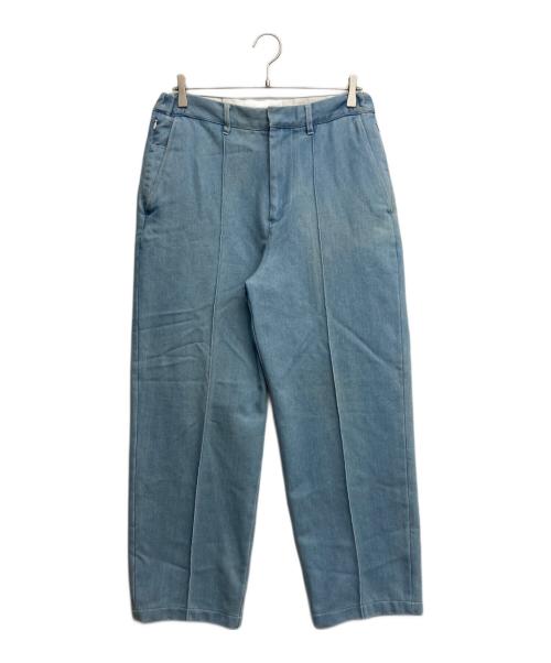 PWA（プア）PWA (プア) High Twist Denim Slacks ブルー サイズ:Lの古着・服飾アイテム