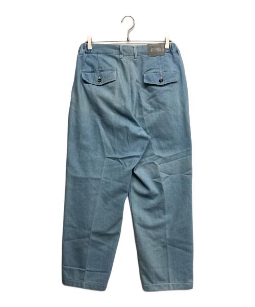 PWA（プア）PWA (プア) High Twist Denim Slacks ブルー サイズ:Lの古着・服飾アイテム