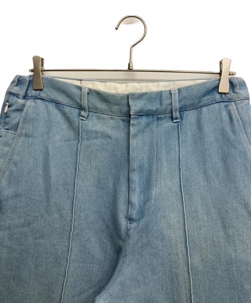 PWA（プア）PWA (プア) High Twist Denim Slacks ブルー サイズ:Lの古着・服飾アイテム