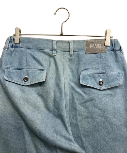PWA（プア）PWA (プア) High Twist Denim Slacks ブルー サイズ:Lの古着・服飾アイテム