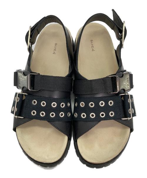A.P.C.（アーペーセー）A.P.C. (アーペーセー) sacai (サカイ) ストラップサンダル ブラック サイズ:42の古着・服飾アイテム