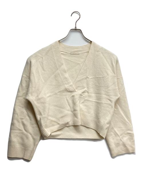 Plage（プラージュ）Plage (プラージュ) CASHMERE Mix フカVネック プルオーバー アイボリー サイズ:無しの古着・服飾アイテム