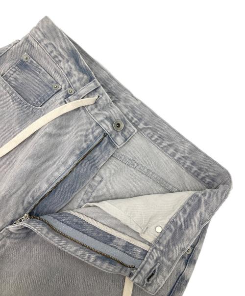 Whim Gazette（ウィムガゼット）Whim Gazette (ウィムガゼット) ドロストデニムパンツ グレー サイズ:36の古着・服飾アイテム