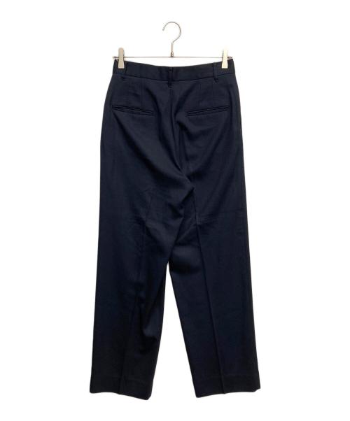 journal standard L'essage（ジャーナルスタンダード レサージュ）journal standard L'essage (ジャーナルスタンダード レサージュ) ウールトリコチン2タックワイドパンツ ネイビー サイズ:38の古着・服飾アイテム
