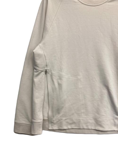 LULULEMON（ルルレモン）LULULEMON (ルルレモン) サイドジップロングスリーブカットソー ベージュ サイズ:Sの古着・服飾アイテム