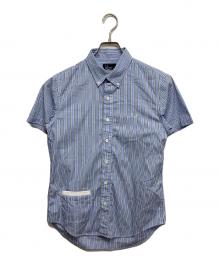 FRED PERRY（フレッドペリー）の古着「ショートスリーブシャツ」｜ブルー
