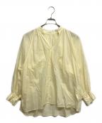 BEARDSLEYビアズリー）の古着「バックドレープブラウス」｜イエロー
