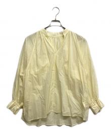 BEARDSLEY（ビアズリー）の古着「バックドレープブラウス」｜イエロー