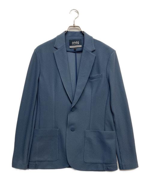 muta MARINE（ムータマリン）muta MARINE (ムータマリン) メッシュテーラードジャケット ブルー サイズ:6の古着・服飾アイテム
