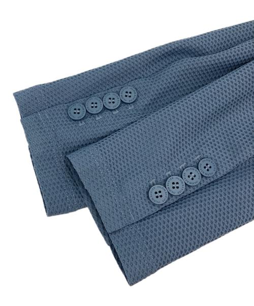 muta MARINE（ムータマリン）muta MARINE (ムータマリン) メッシュテーラードジャケット ブルー サイズ:6の古着・服飾アイテム