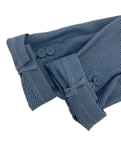 muta MARINE（ムータマリン）muta MARINE (ムータマリン) メッシュテーラードジャケット ブルー サイズ:6の古着・服飾アイテム