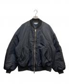MAISON SPECIALメゾンスペシャル）の古着「Prime-Over Nylon MA-1 Bomber Jacket」｜ブラック