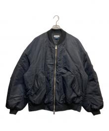 MAISON SPECIAL（メゾンスペシャル）の古着「Prime-Over Nylon MA-1 Bomber Jacket」｜ブラック