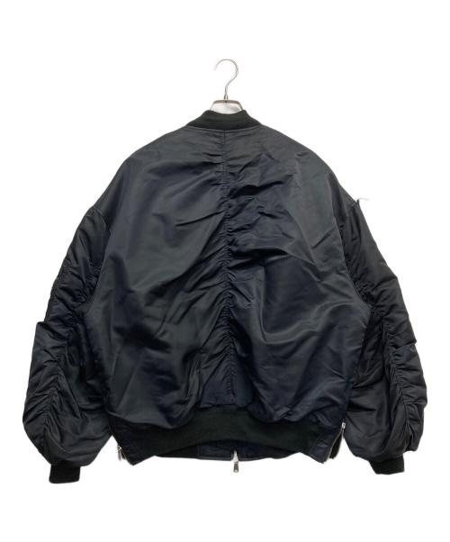 MAISON SPECIAL（メゾンスペシャル）MAISON SPECIAL (メゾンスペシャル) Prime-Over Nylon MA-1 Bomber Jacket ブラック サイズ:1の古着・服飾アイテム