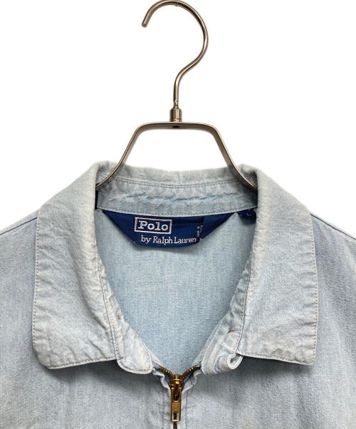 POLO RALPH LAUREN（ポロ・ラルフローレン）POLO RALPH LAUREN (ポロ・ラルフローレン) シャンブレースイングトップ インディゴ サイズ:Lの古着・服飾アイテム