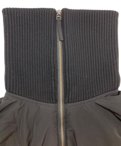 icB（アイシービー）icB (アイシービー) ニットコンビアウター ブラック サイズ:4の古着・服飾アイテム