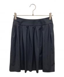 FOXEY NEWYORK（フォクシーニューヨーク）の古着「ダブルタックスカート」｜ブラック