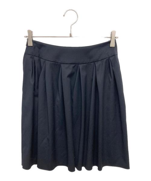 FOXEY NEWYORK（フォクシーニューヨーク）FOXEY NEWYORK (フォクシーニューヨーク) ダブルタックスカート ブラック サイズ:38の古着・服飾アイテム