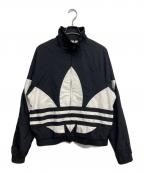 adidasアディダス）の古着「BIG TREFOIL TRACK TOP」｜ブラック
