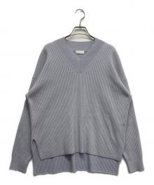BALLSEY（ボールジィ）の古着「リンクスリブライト Vネックプルオーバー」｜パープル