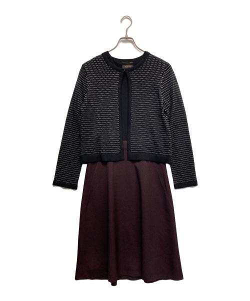 ReFLEcT（リフレクト）Reflect (リフレクト) アンサンブルニットワンピース ブラック サイズ:M 未使用品の古着・服飾アイテム