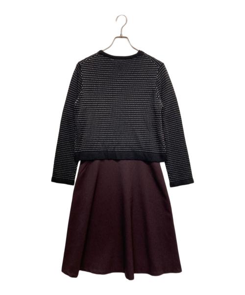 ReFLEcT（リフレクト）Reflect (リフレクト) アンサンブルニットワンピース ブラック サイズ:M 未使用品の古着・服飾アイテム