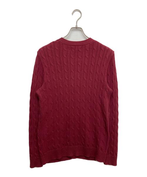 POLO RALPH LAUREN（ポロ・ラルフローレン）POLO RALPH LAUREN (ポロ・ラルフローレン) ニットカーディガン レッド サイズ:Lの古着・服飾アイテム
