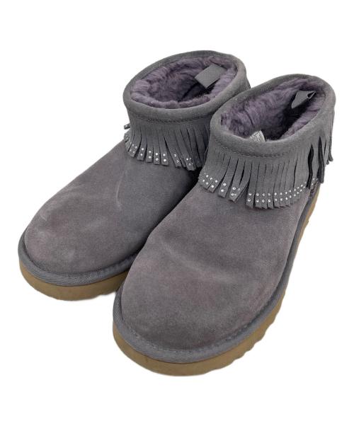 UGG（アグ）UGG (アグ) Ultra Mini Fringe Bling グレー サイズ:23の古着・服飾アイテム