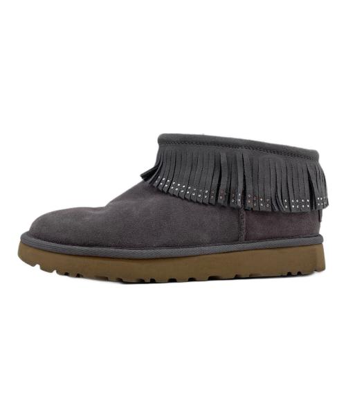 UGG（アグ）UGG (アグ) Ultra Mini Fringe Bling グレー サイズ:23の古着・服飾アイテム