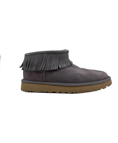 UGG（アグ）UGG (アグ) Ultra Mini Fringe Bling グレー サイズ:23の古着・服飾アイテム