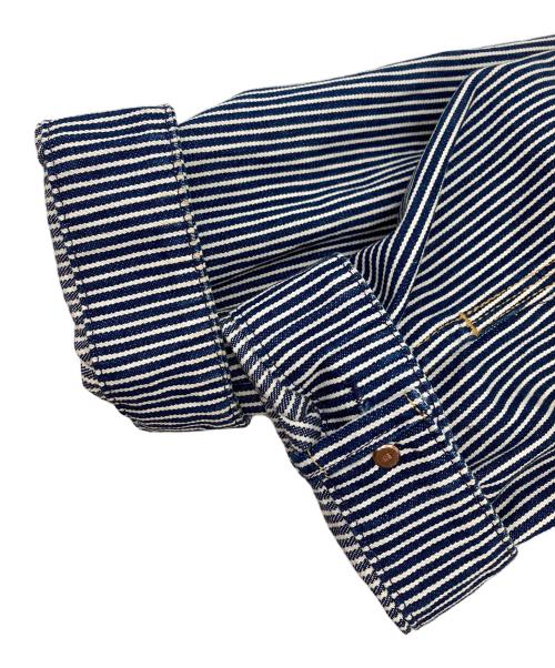 LEVI'S（リーバイス）LEVI'S (リーバイス) ヒッコリーストライプデニムカバーオール インディゴ サイズ:Mの古着・服飾アイテム