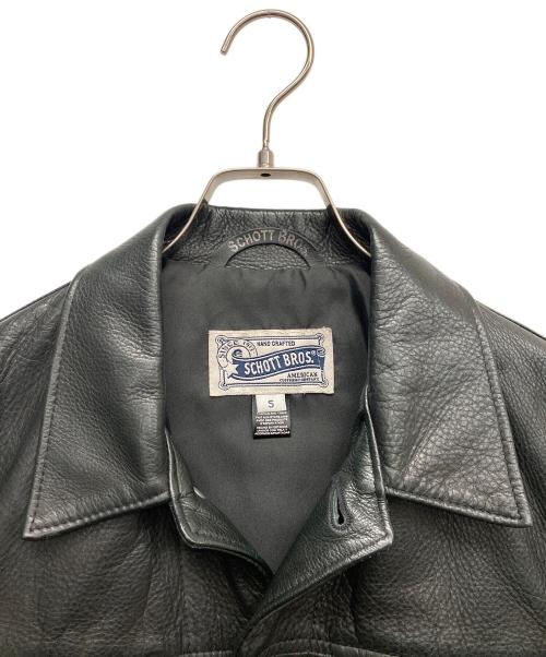 SCHOTT BROS.（ショット）SCHOTT BROS. (ショット) レザートラッカージャケット ブラック サイズ:Sの古着・服飾アイテム