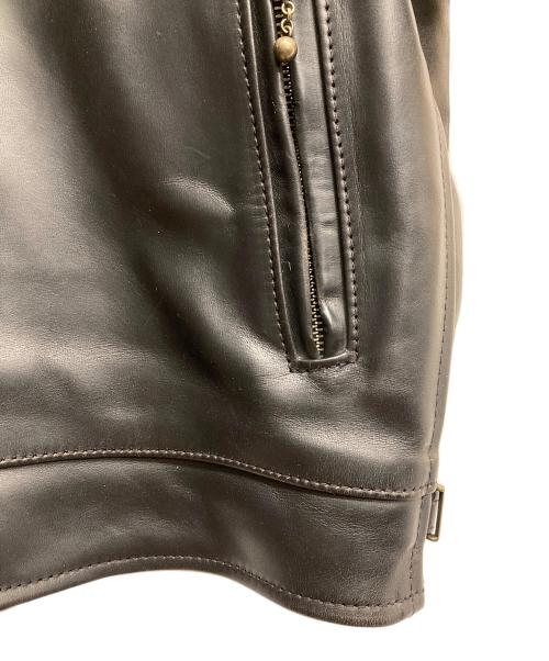 Aero LEATHER（エアロレザー）Aero LEATHER (エアロレザー) ハイウェイマン ホースハイドシングルライダースジャケット ブラック サイズ:36の古着・服飾アイテム