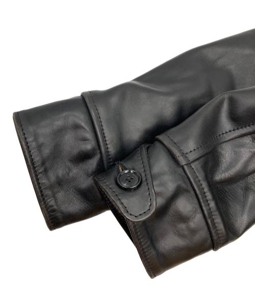 Aero LEATHER（エアロレザー）Aero LEATHER (エアロレザー) ハイウェイマン ホースハイドシングルライダースジャケット ブラック サイズ:36の古着・服飾アイテム