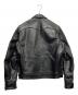 Aero LEATHER (エアロレザー) ハイウェイマン ホースハイドシングルライダースジャケット ブラック サイズ:36：80000円