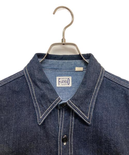 FLAT HEAD（フラット ヘッド）FLAT HEAD (フラット ヘッド) DENIM WORKSHIRT インディゴ サイズ:38の古着・服飾アイテム