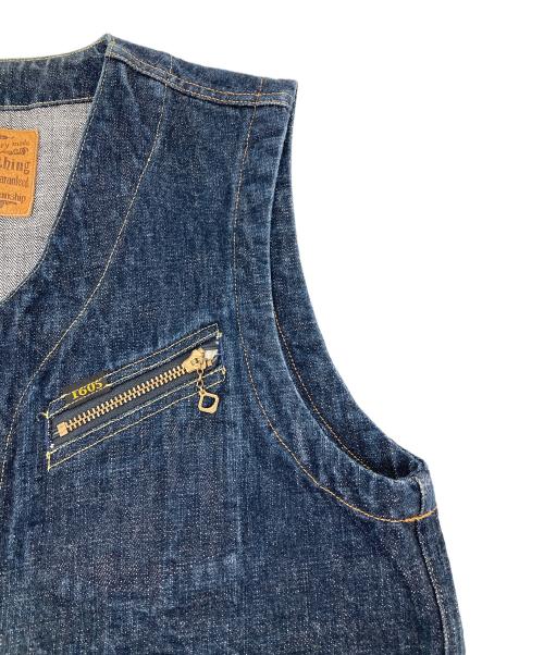 Trophy Clothing（トロフィークロージング）TROPHY CLOTHING (トロフィークロージング) 3605 ダートデニムベスト インディゴ サイズ:38の古着・服飾アイテム